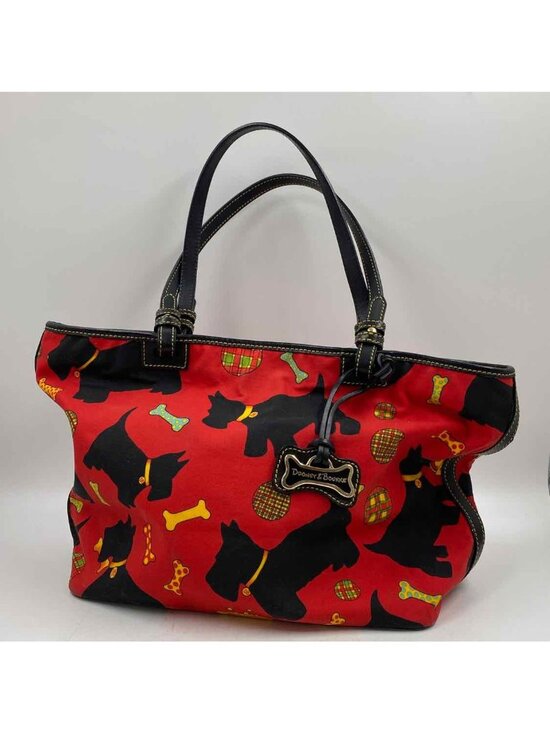 Dooney & Bourke Handbags - Dooney & Bourke East/West Tote Scottie Dog Women's Red Luxe Purse
